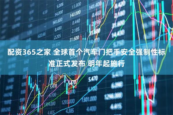 配资365之家 全球首个汽车门把手安全强制性标准正式发布 明年起施行